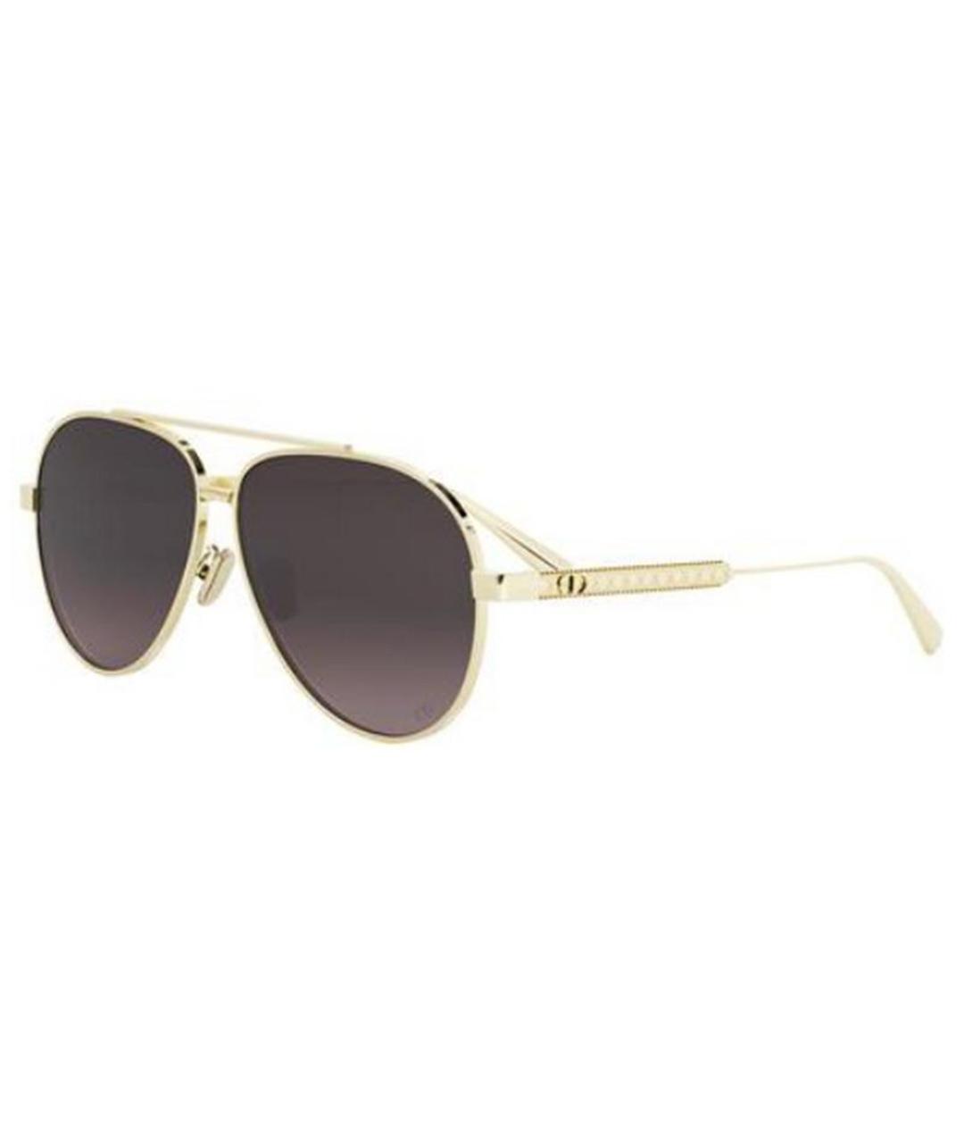 CHRISTIAN DIOR Серые металлические солнцезащитные очки, фото 1
