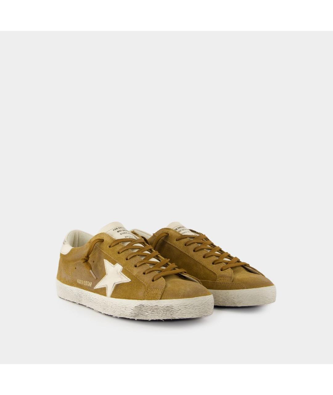 GOLDEN GOOSE DELUXE BRAND Коричневые кожаные кеды, фото 2