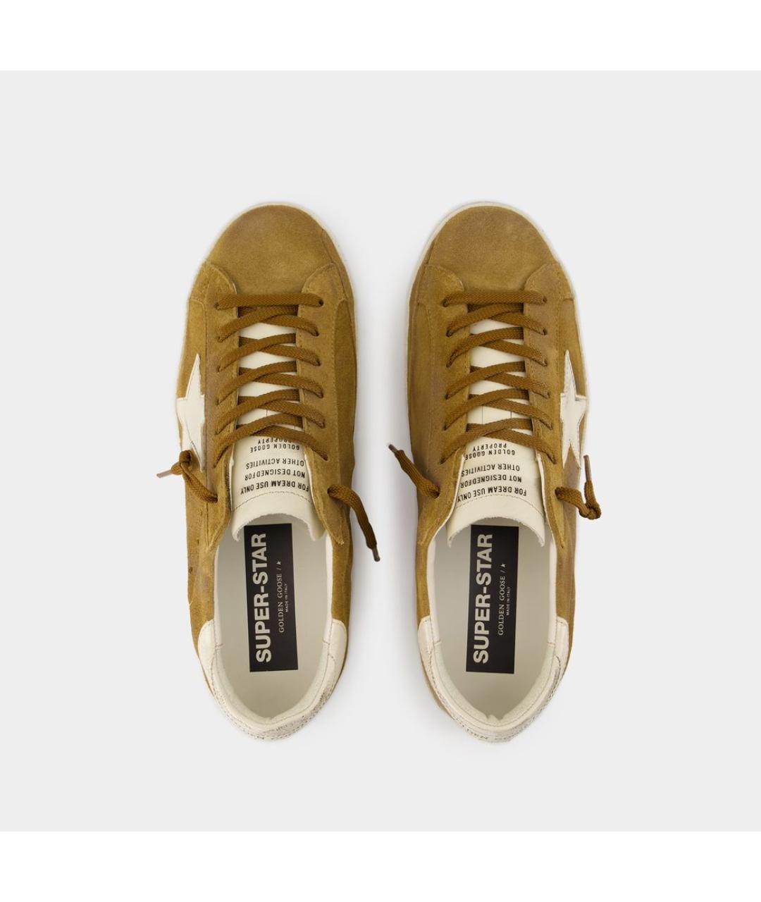 GOLDEN GOOSE DELUXE BRAND Коричневые кожаные кеды, фото 4