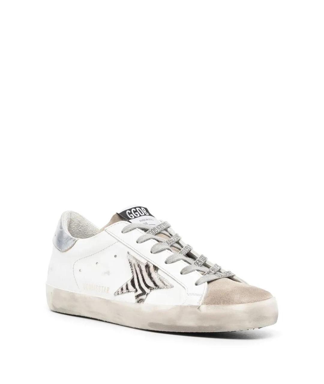 GOLDEN GOOSE DELUXE BRAND Белые кожаные кеды, фото 2