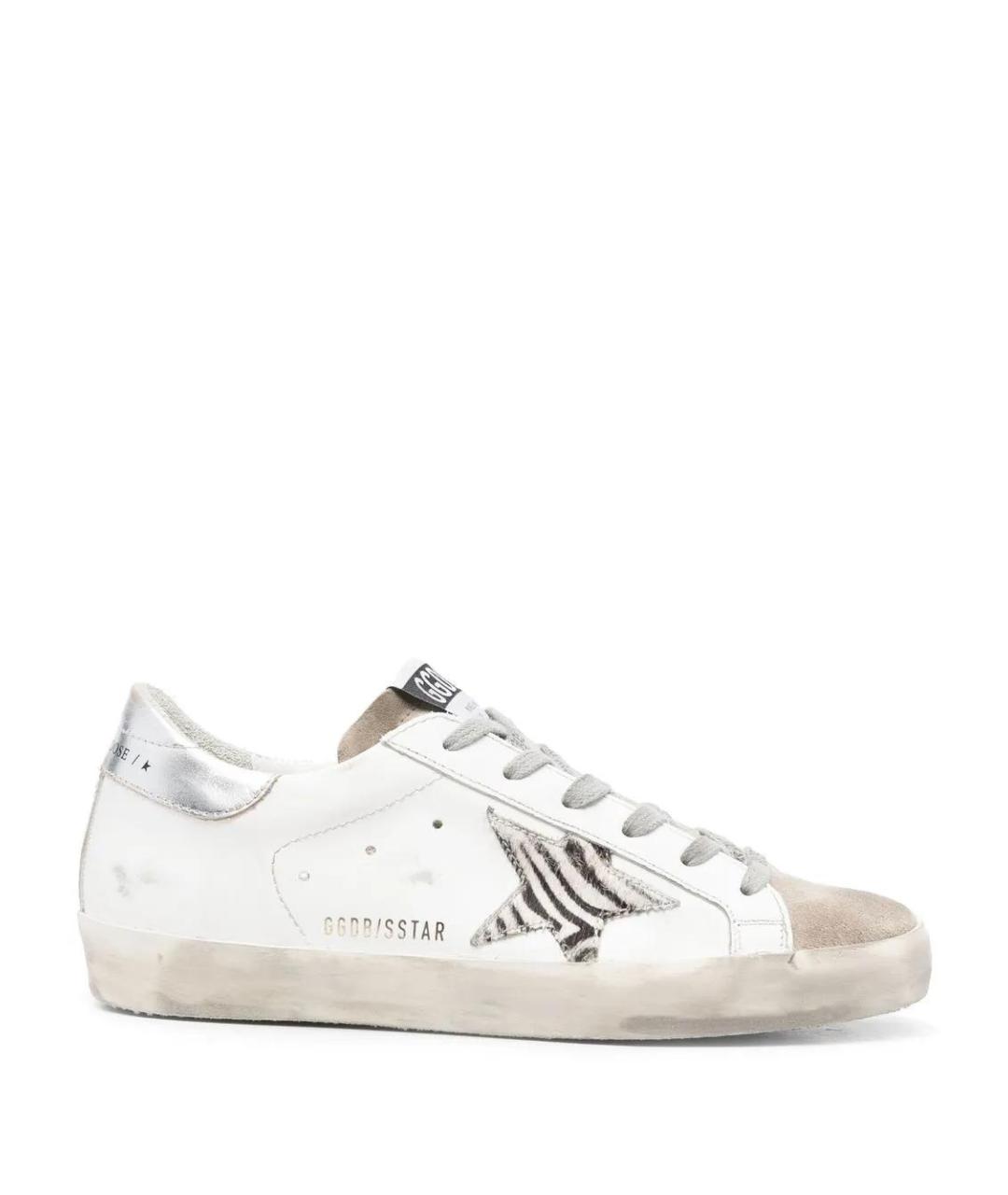 GOLDEN GOOSE DELUXE BRAND Белые кожаные кеды, фото 1