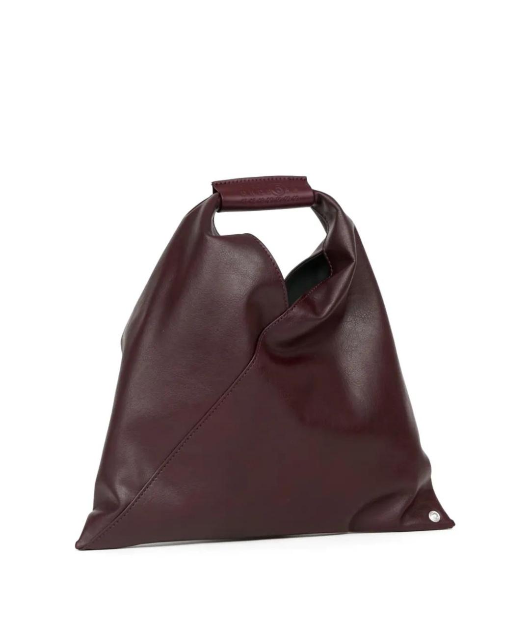 MM6 MAISON MARGIELA Бордовая сумка тоут, фото 3