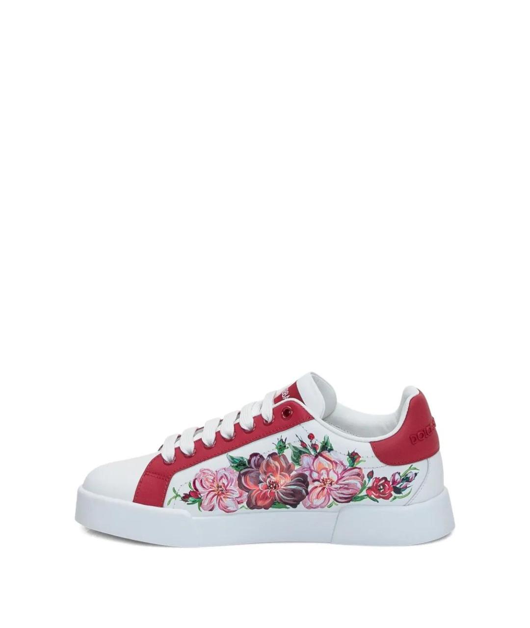 DOLCE&GABBANA Мульти кожаные кеды, фото 4