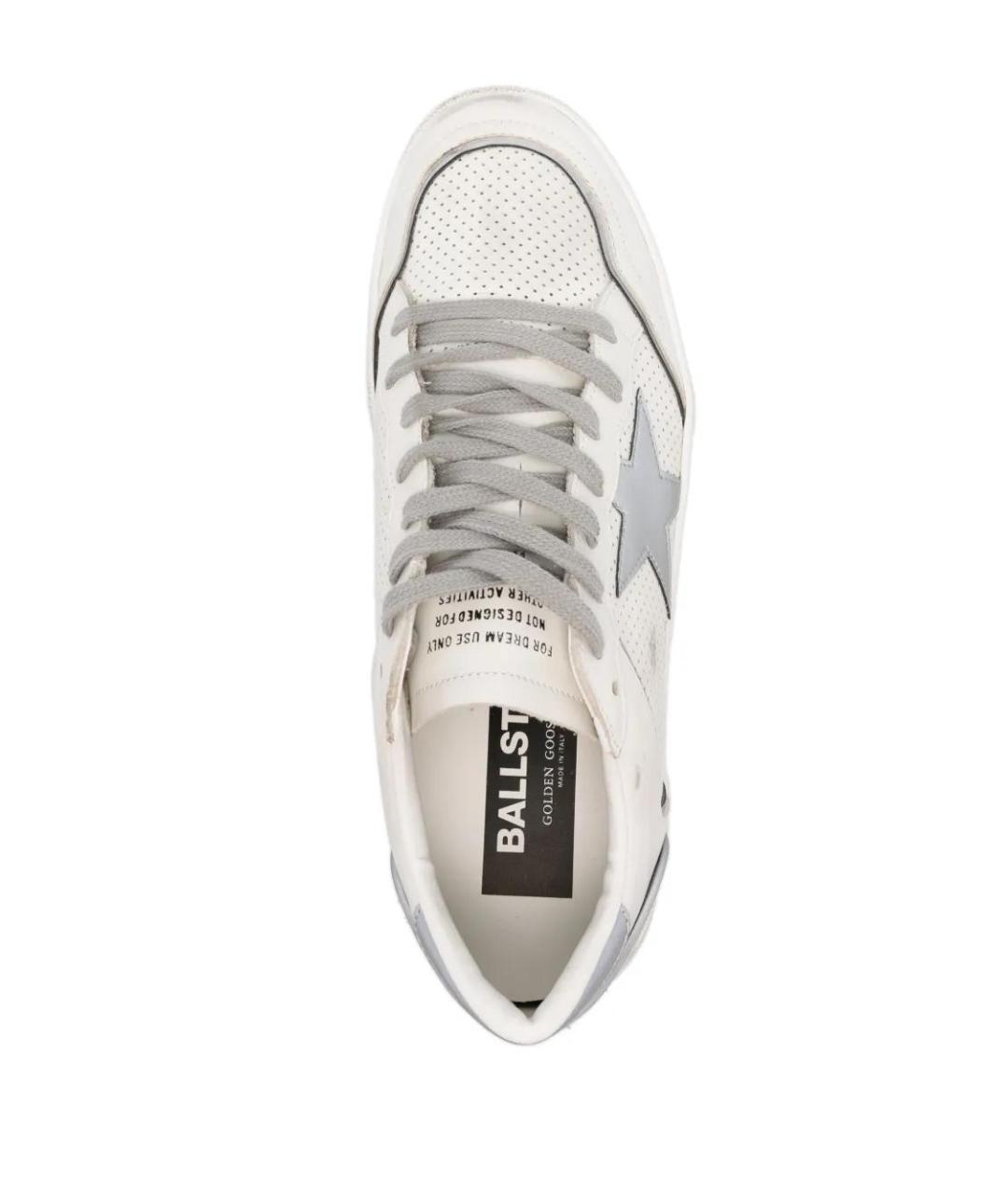 GOLDEN GOOSE DELUXE BRAND Белые кожаные низкие кроссовки / кеды, фото 4