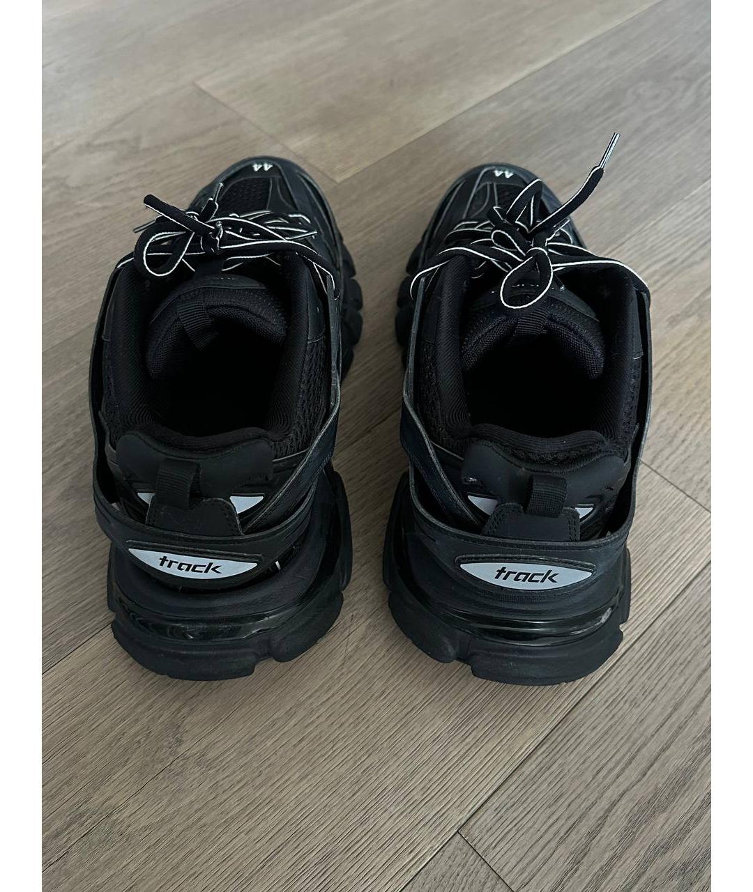 BALENCIAGA Черные текстильные низкие кроссовки / кеды, фото 4