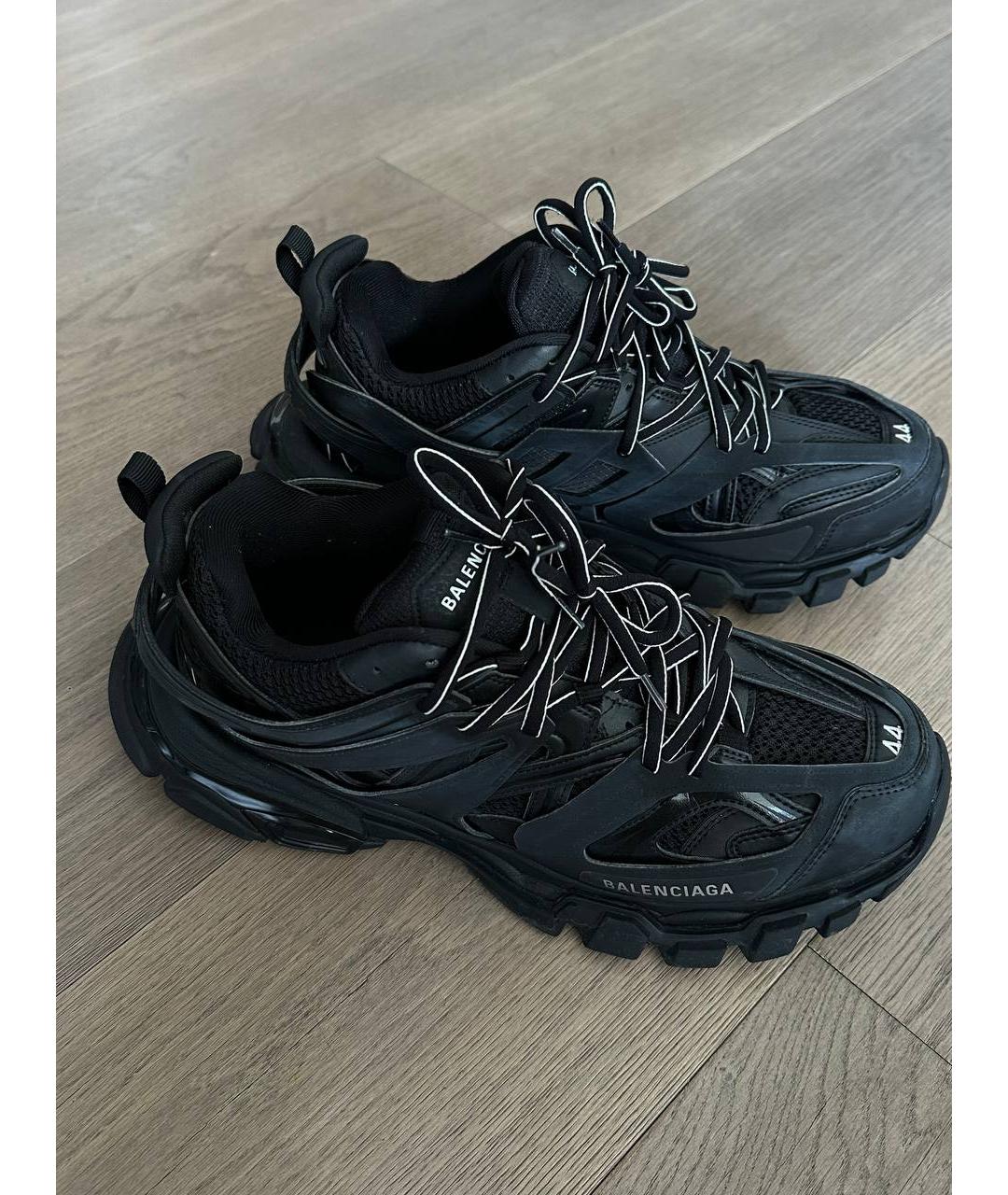 BALENCIAGA Черные текстильные низкие кроссовки / кеды, фото 7