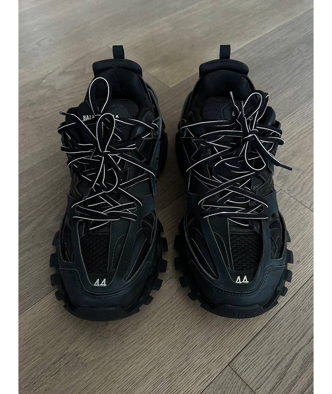 BALENCIAGA Черные текстильные низкие кроссовки / кеды, фото 2