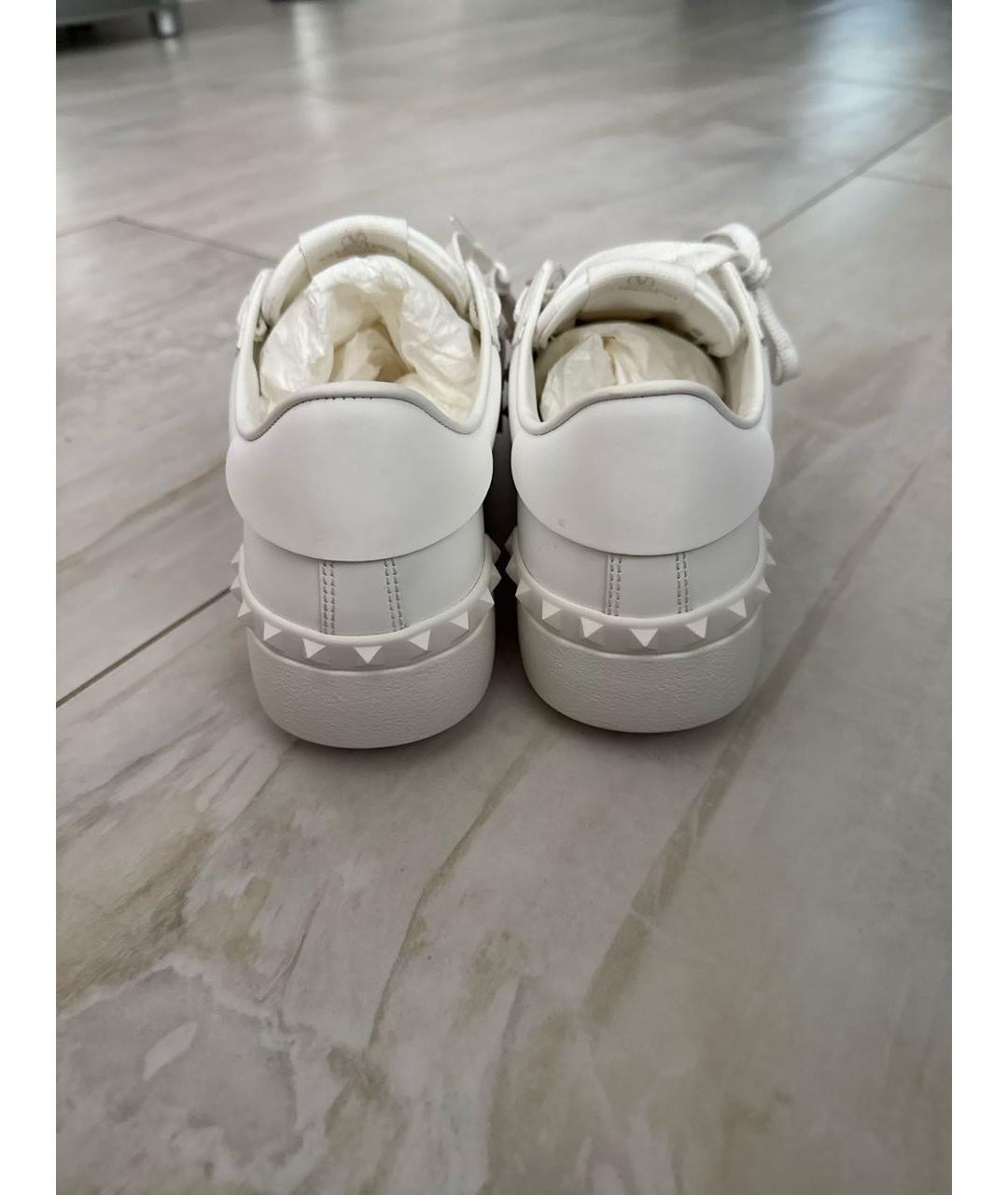 VALENTINO Белые кожаные кеды, фото 4