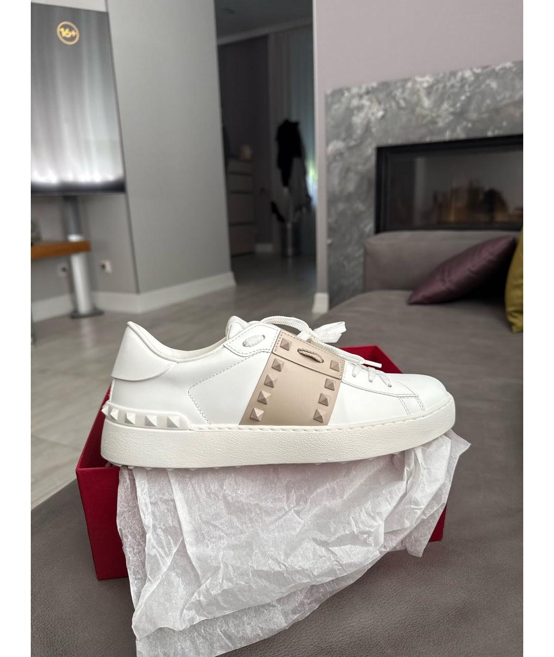 VALENTINO Белые кожаные кеды, фото 7