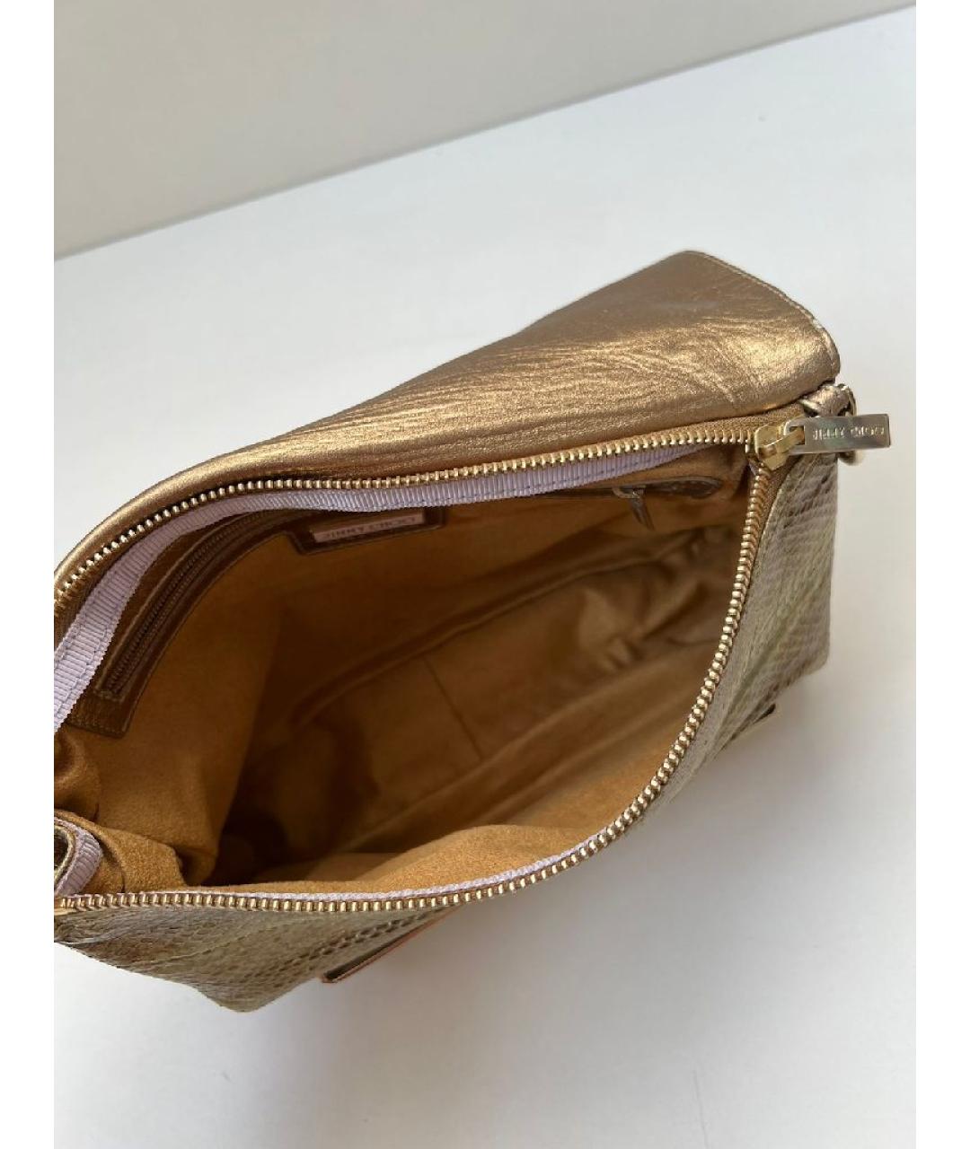 JIMMY CHOO Бежевая кожаная сумка через плечо, фото 4