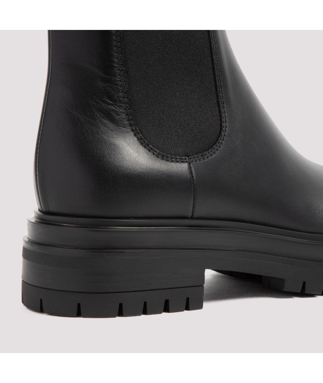 GIANVITO ROSSI Черные кожаные ботинки, фото 5