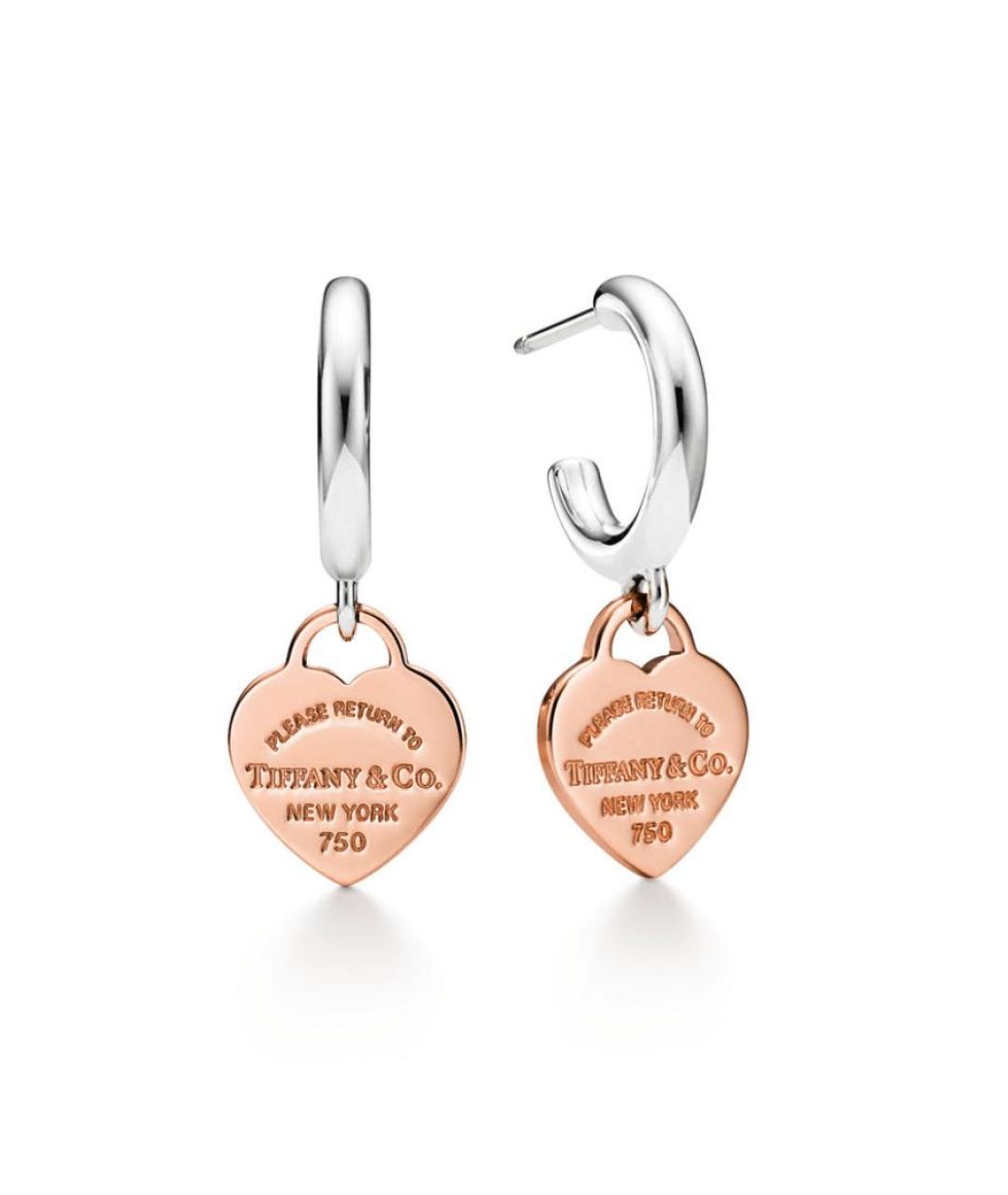 TIFFANY&CO Розовые серьги из розового золота, фото 1