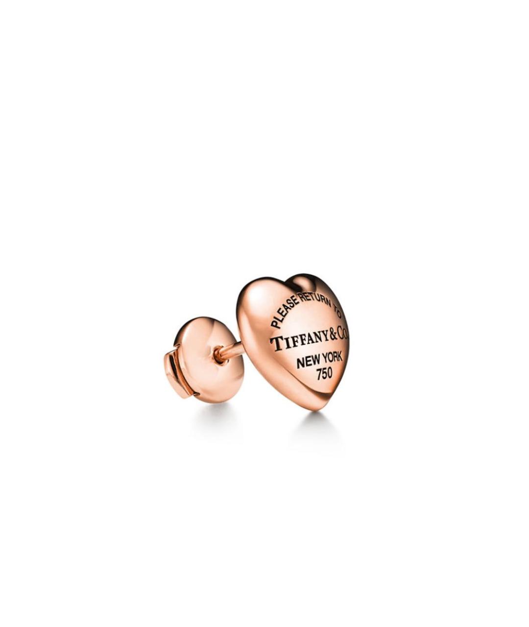 TIFFANY&CO Розовые серьги из розового золота, фото 2