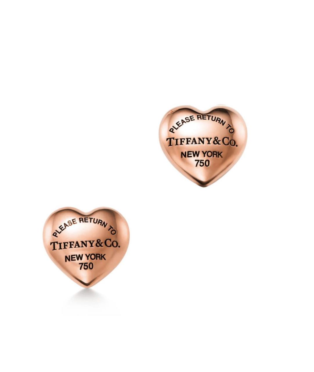 TIFFANY&CO Розовые серьги из розового золота, фото 1