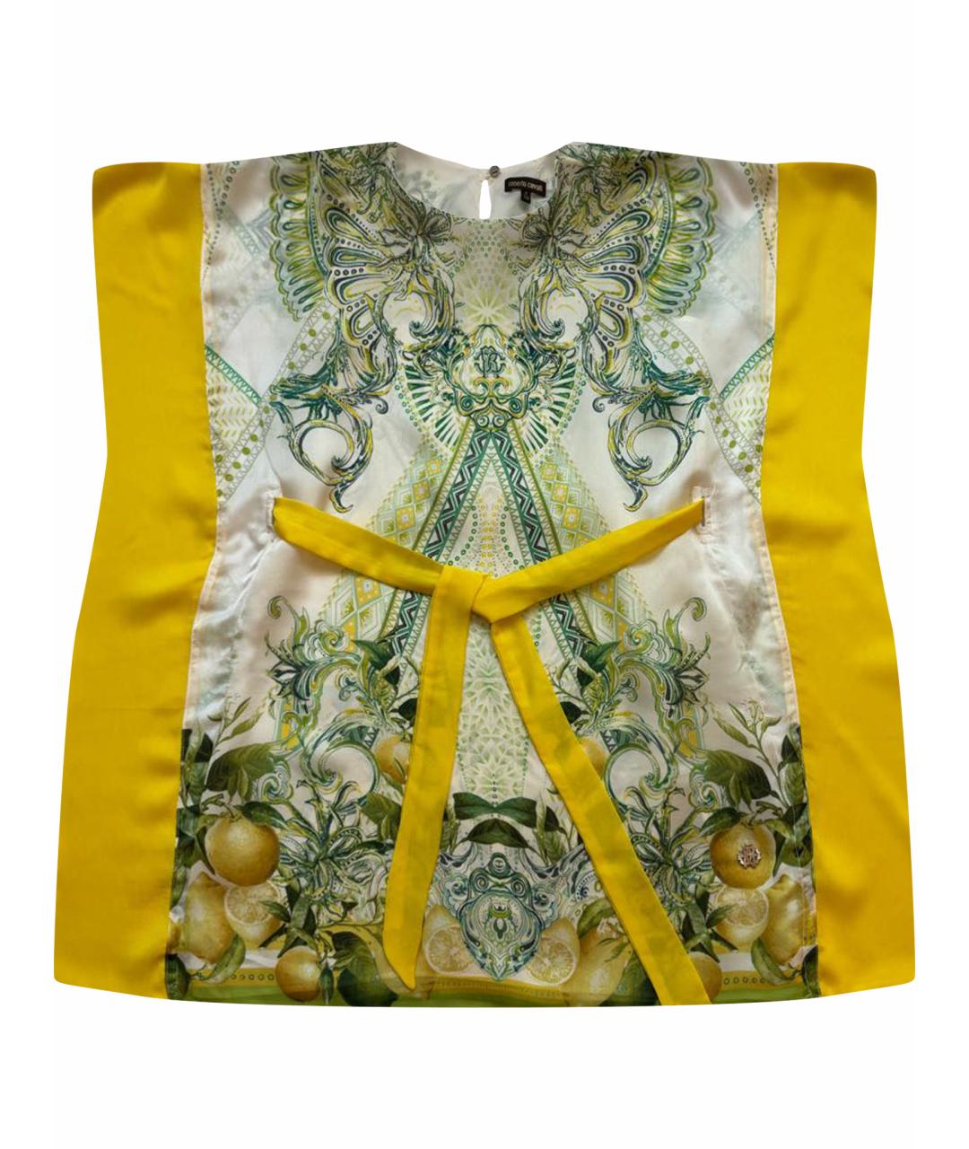 ROBERTO CAVALLI Мульти шелковая блузы, фото 1
