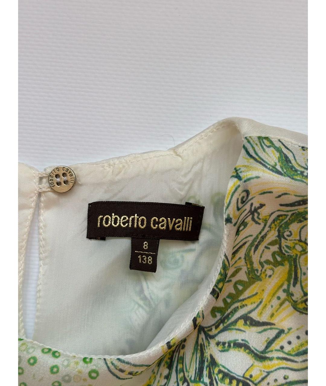 ROBERTO CAVALLI Мульти шелковая блузы, фото 3