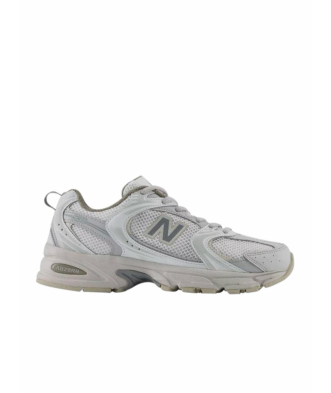 NEW BALANCE Белые текстильные кроссовки, фото 1