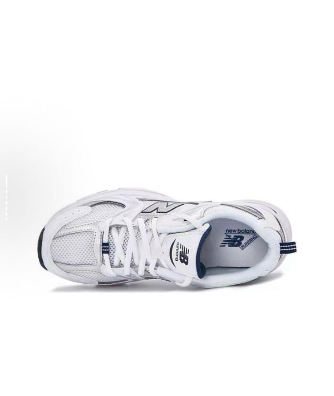 NEW BALANCE Белые текстильные кроссовки, фото 5