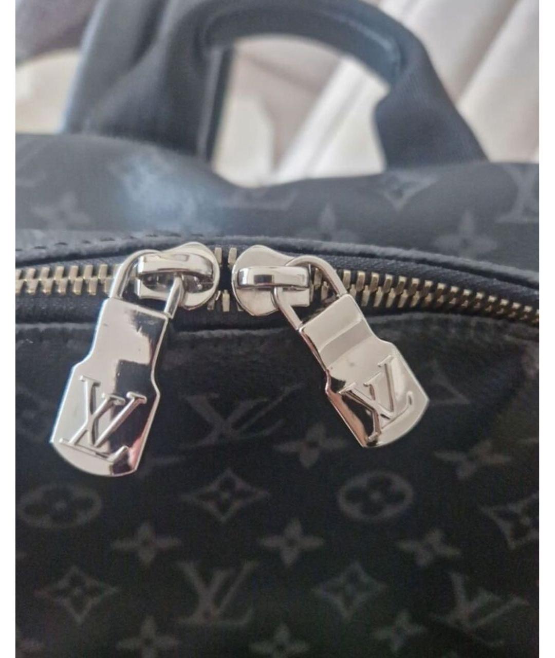LOUIS VUITTON Черный кожаный рюкзак, фото 5