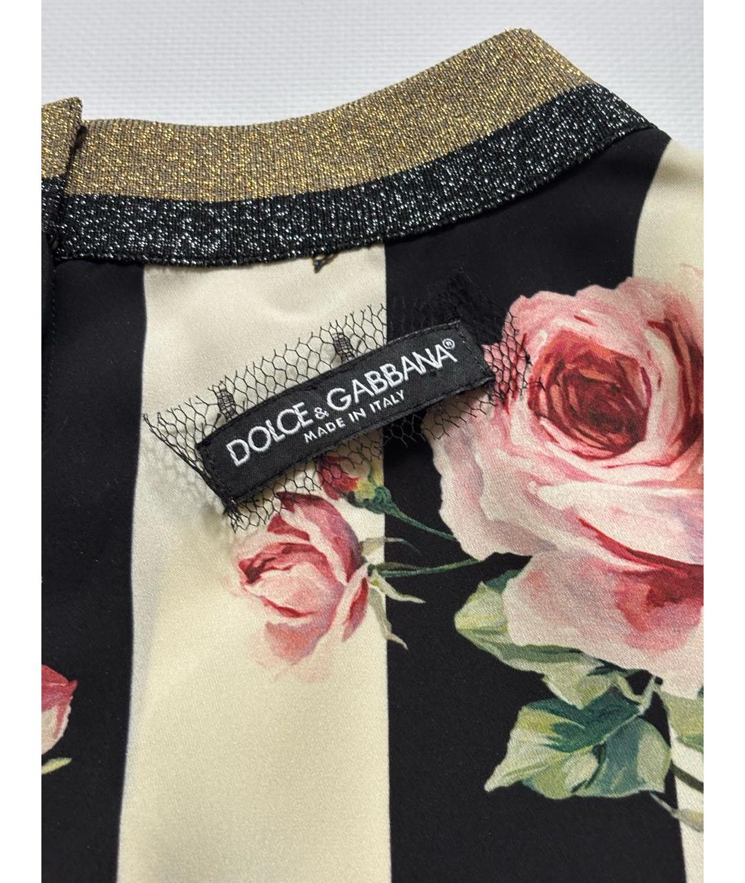 DOLCE&GABBANA Мульти шелковая блузы, фото 2