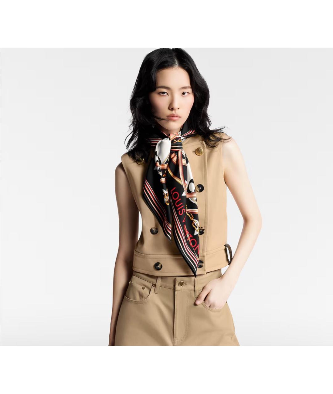 LOUIS VUITTON Шелковый платок, фото 4