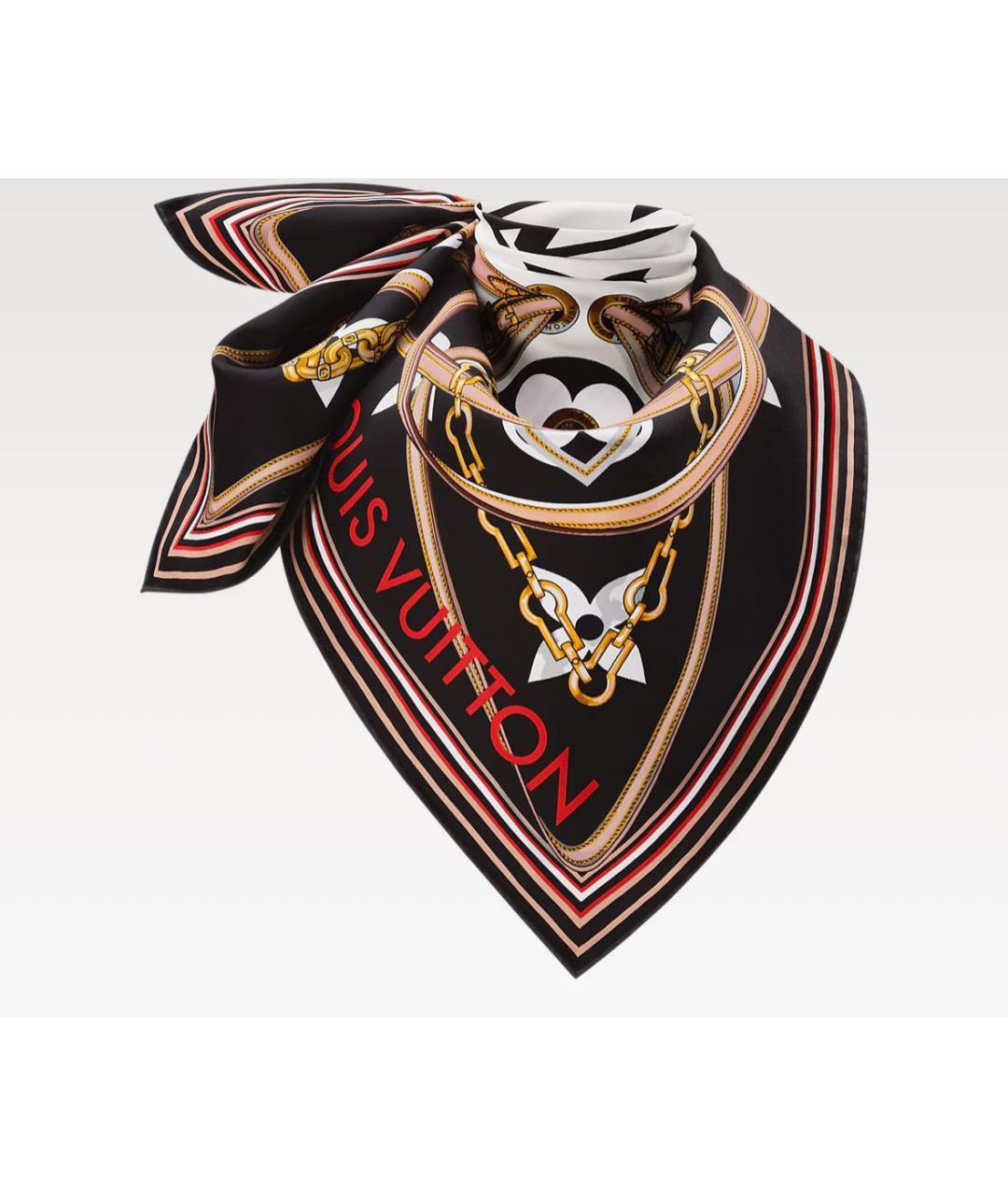 LOUIS VUITTON Шелковый платок, фото 2