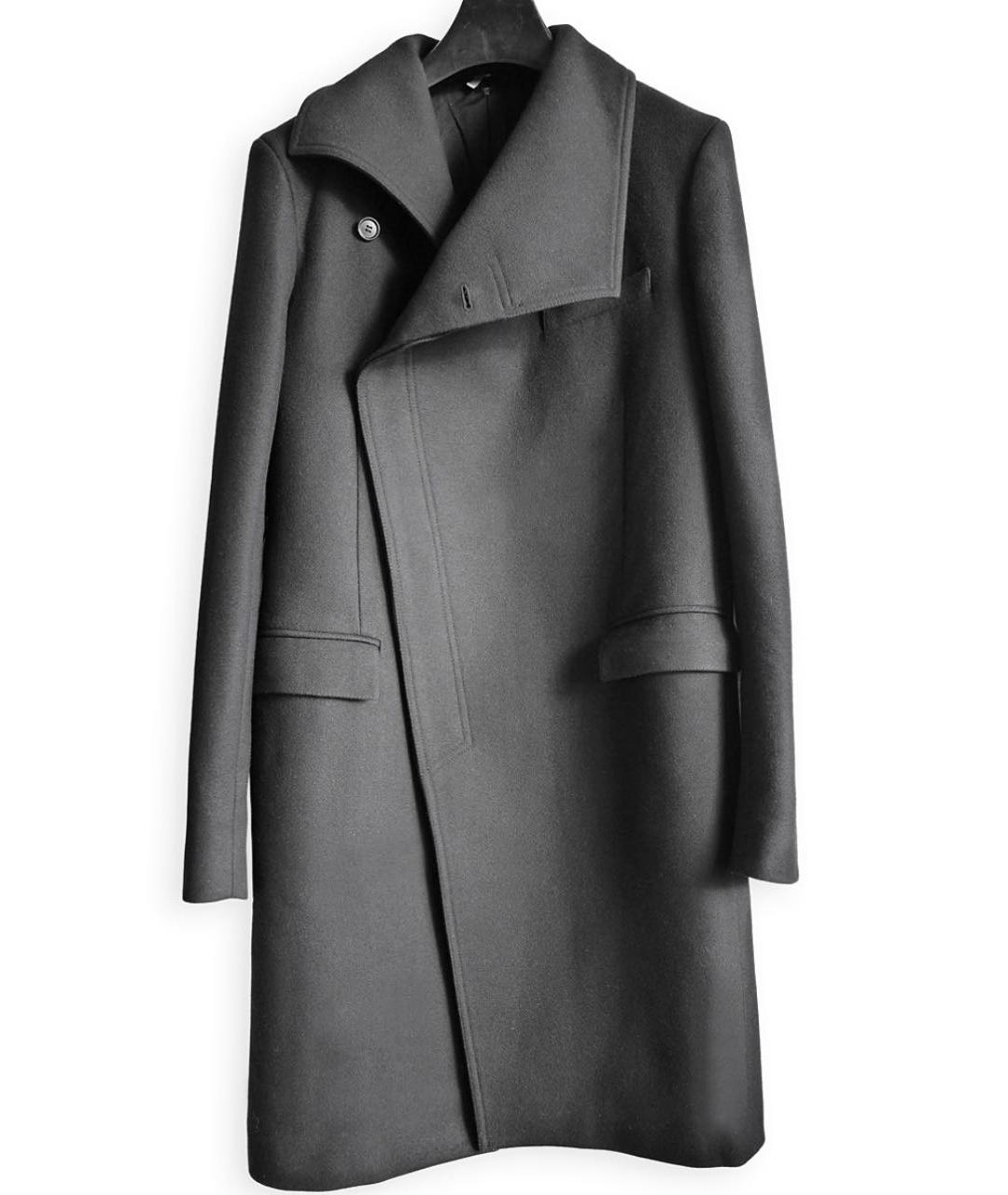 CHRISTIAN DIOR Черное шерстяное пальто, фото 8