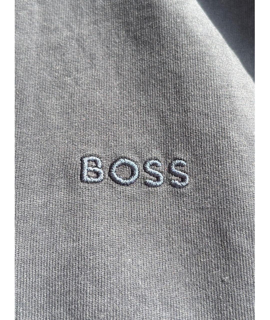 HUGO BOSS Черная хлопковая футболка, фото 4