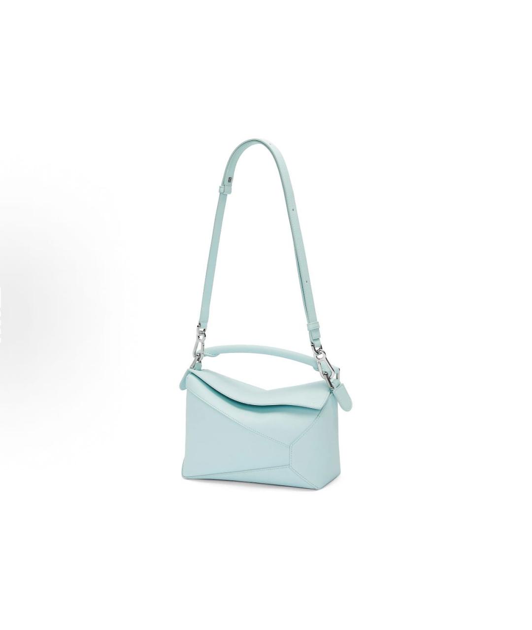 LOEWE Голубая кожаная сумка через плечо, фото 2