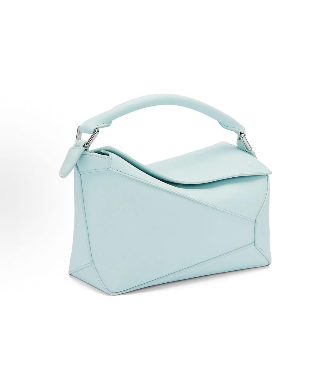 LOEWE Голубая кожаная сумка через плечо, фото 4