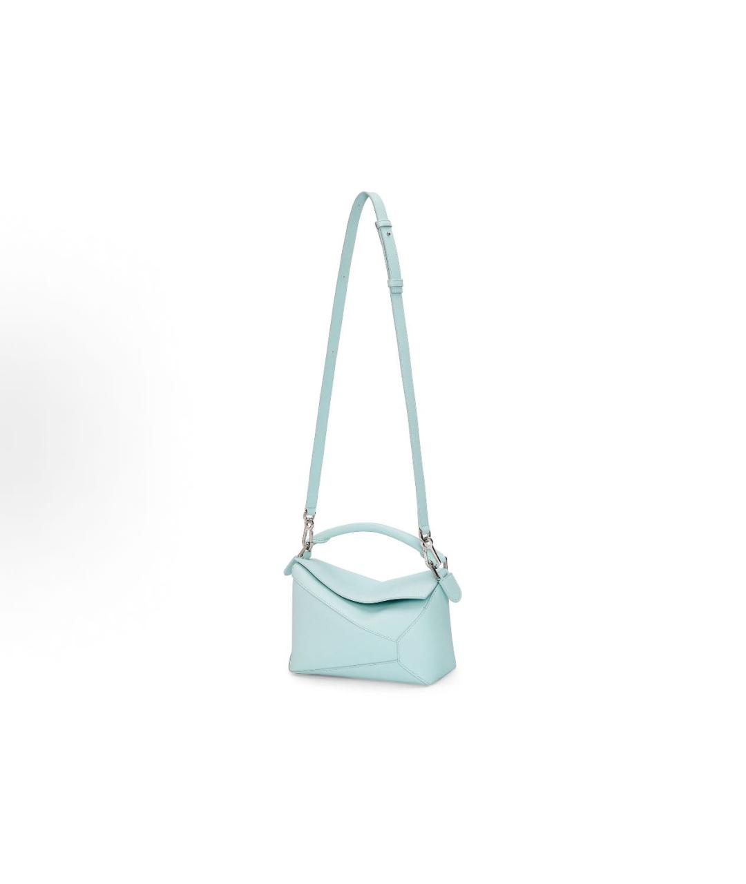 LOEWE Голубая кожаная сумка через плечо, фото 3