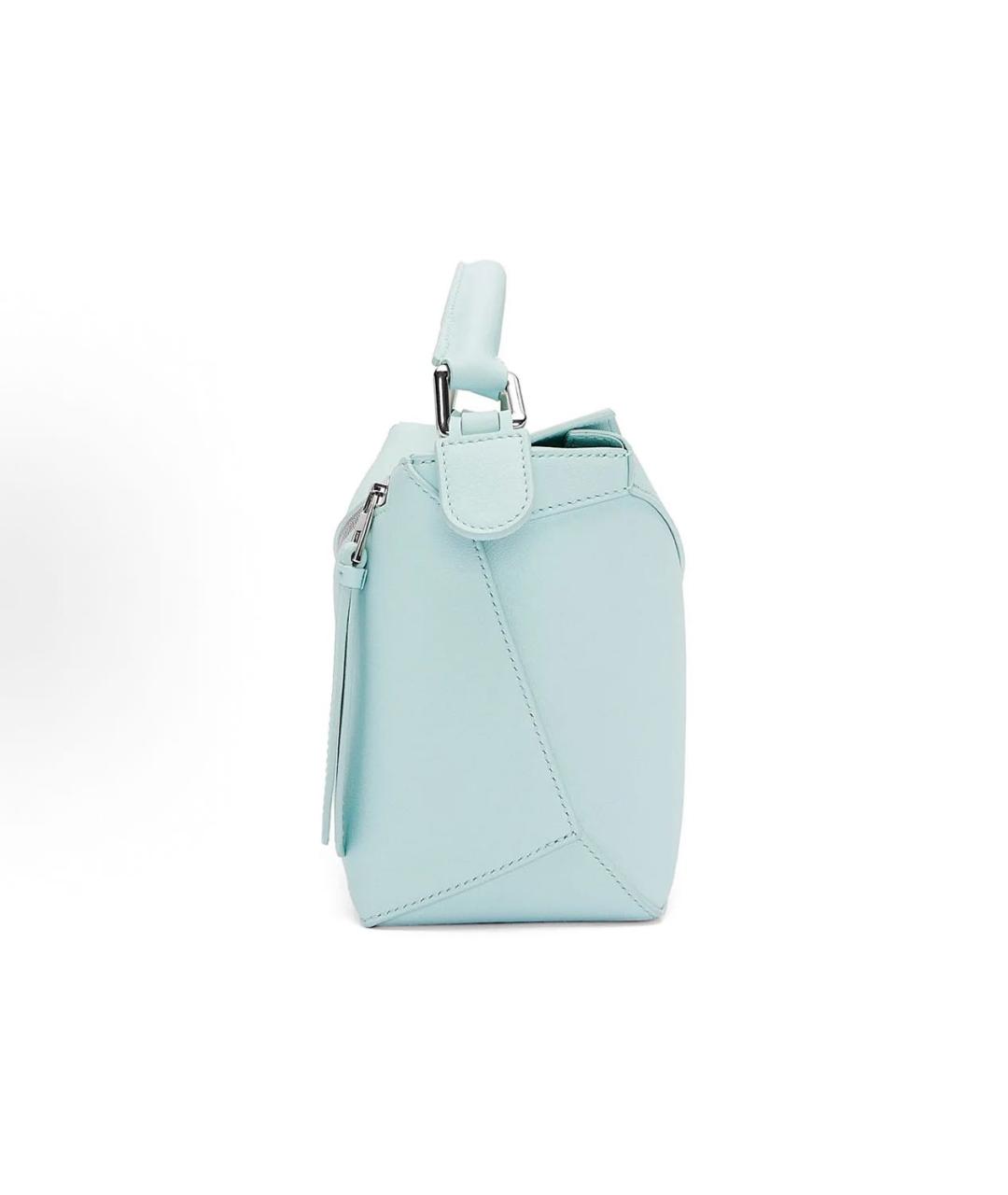 LOEWE Голубая кожаная сумка через плечо, фото 5