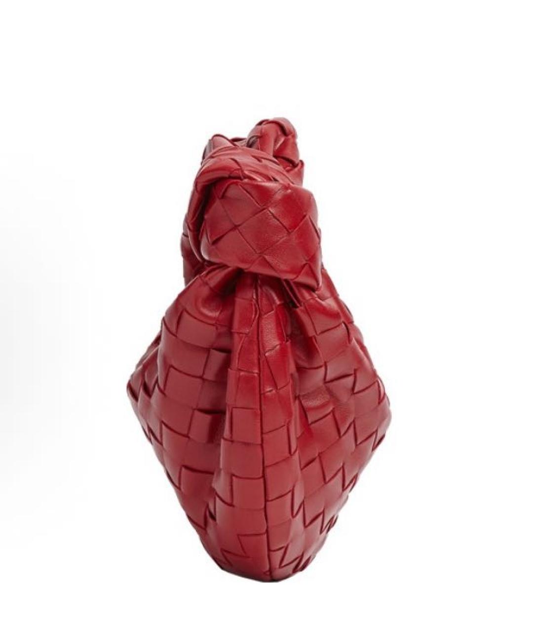 BOTTEGA VENETA Бордовая кожаная сумка с короткими ручками, фото 2