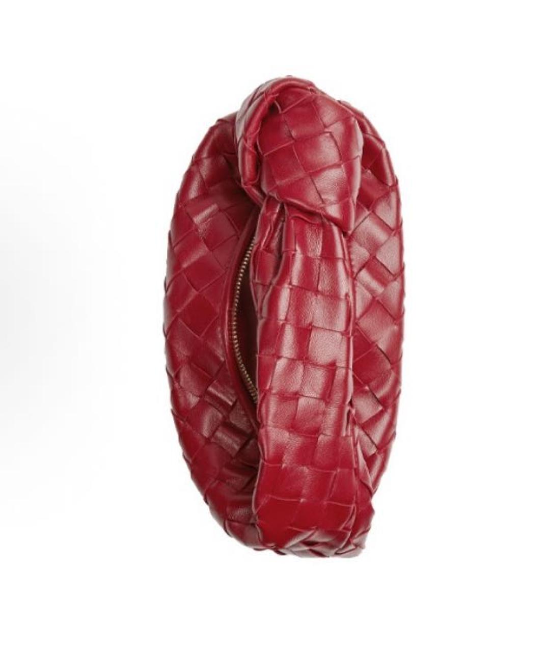 BOTTEGA VENETA Бордовая кожаная сумка с короткими ручками, фото 3