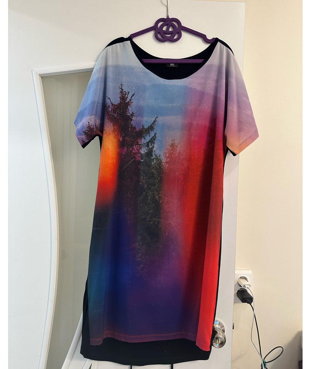 PAUL SMITH Мульти полиэстеровое коктейльное платье, фото 6
