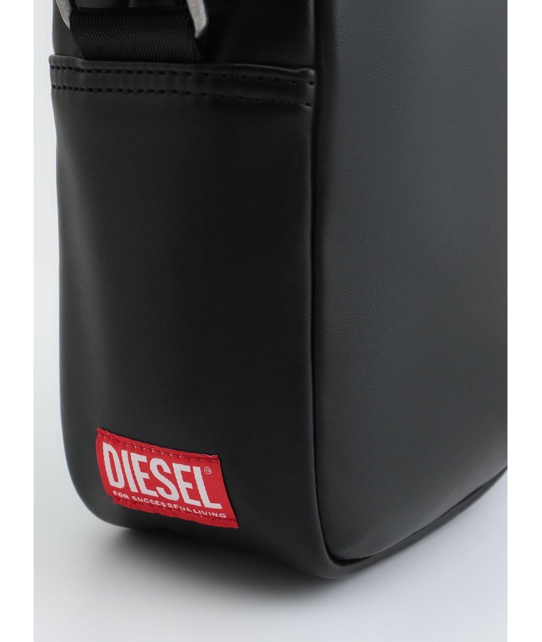 DIESEL Черная тканевая сумка на плечо, фото 4
