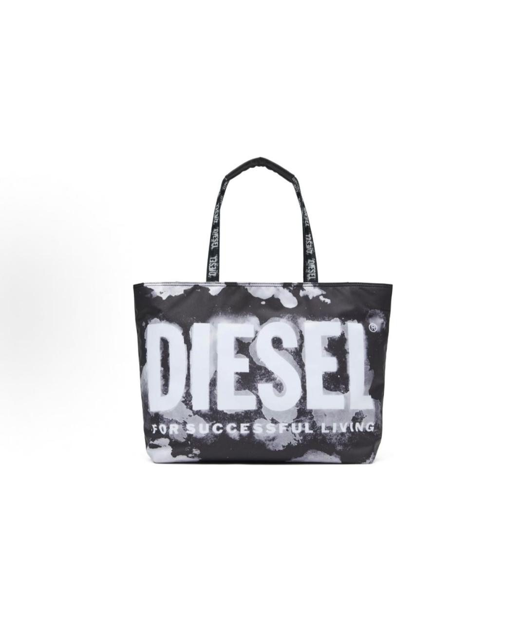 DIESEL Черная тканевая сумка тоут, фото 6