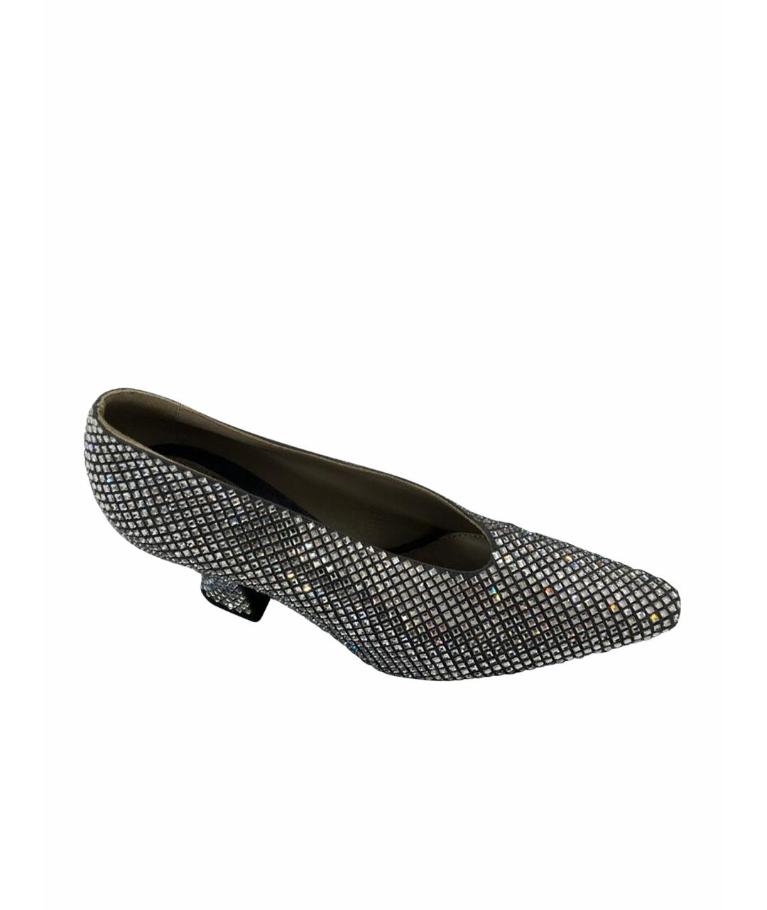 BOTTEGA VENETA Серебряные туфли, фото 1