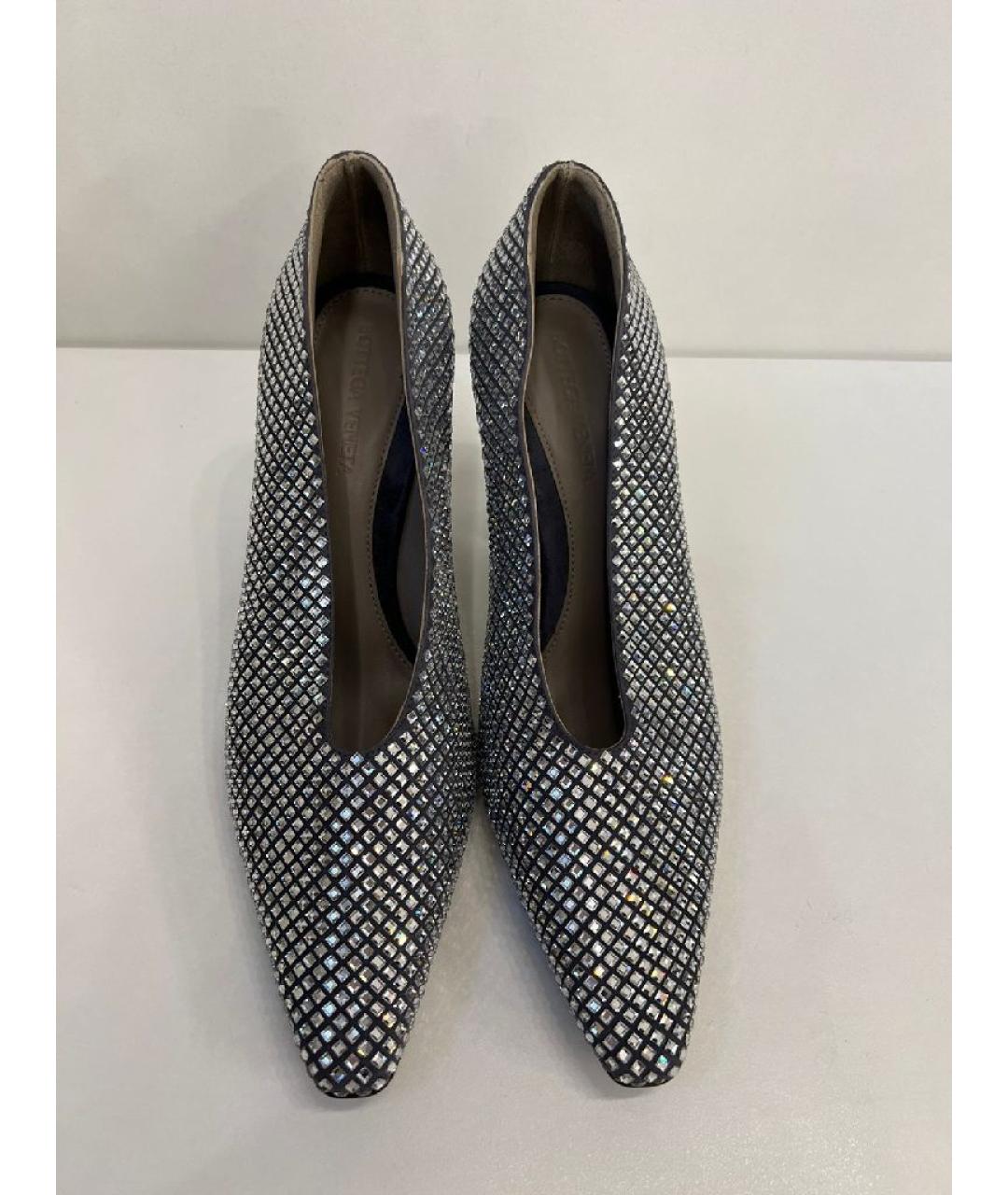 BOTTEGA VENETA Серебряные туфли, фото 2