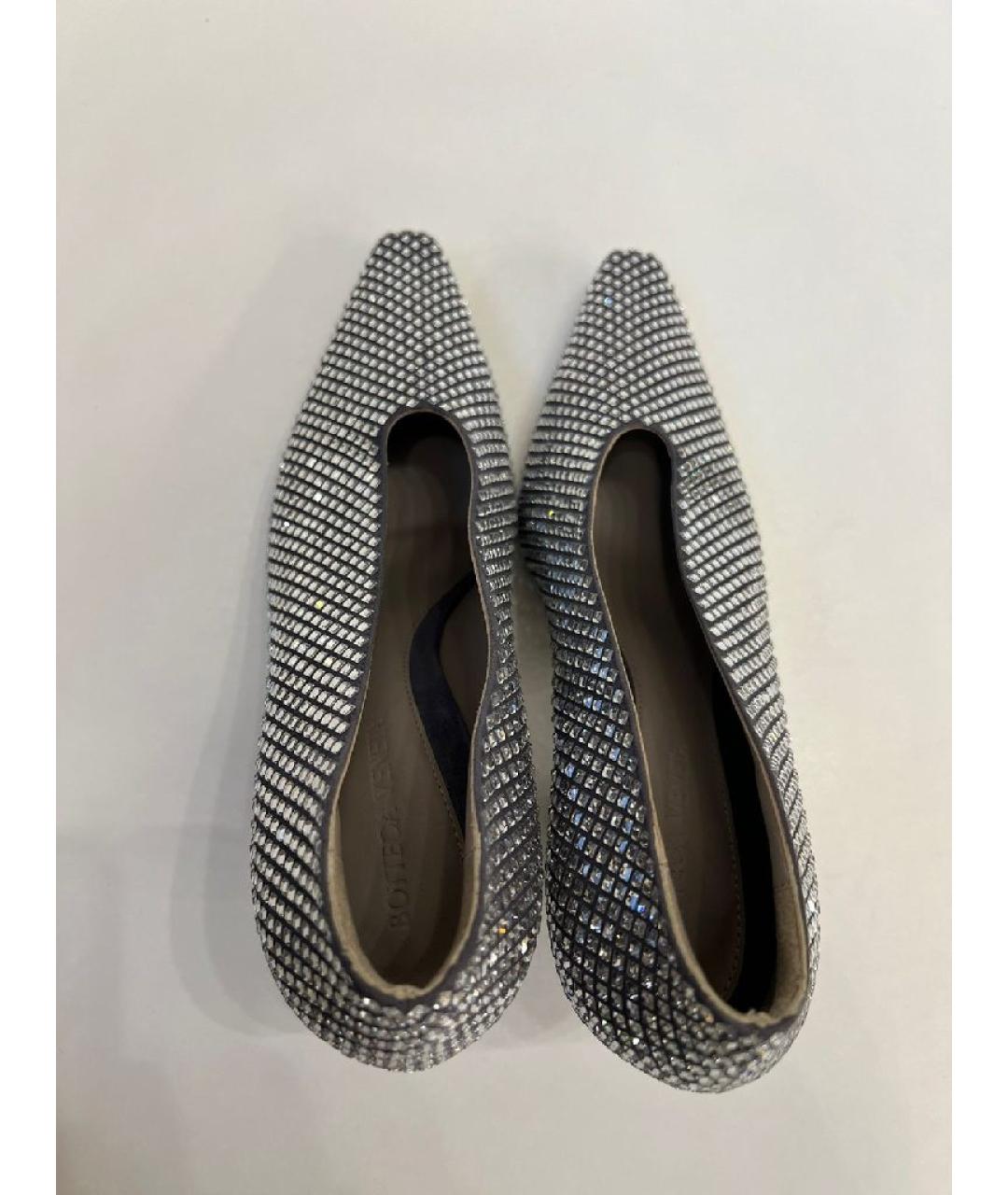 BOTTEGA VENETA Серебряные туфли, фото 3
