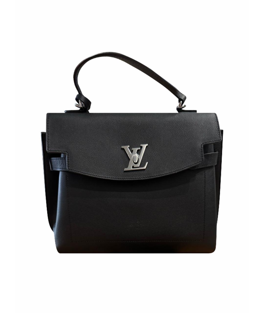 LOUIS VUITTON Черная кожаная сумка через плечо, фото 1