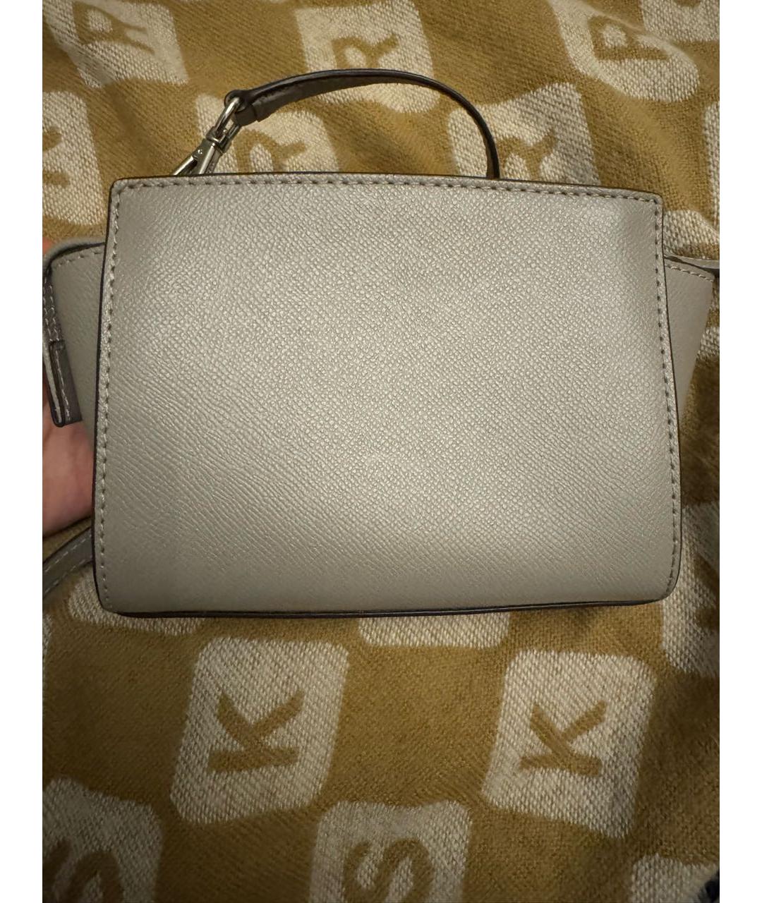 MICHAEL KORS Серая кожаная сумка через плечо, фото 3