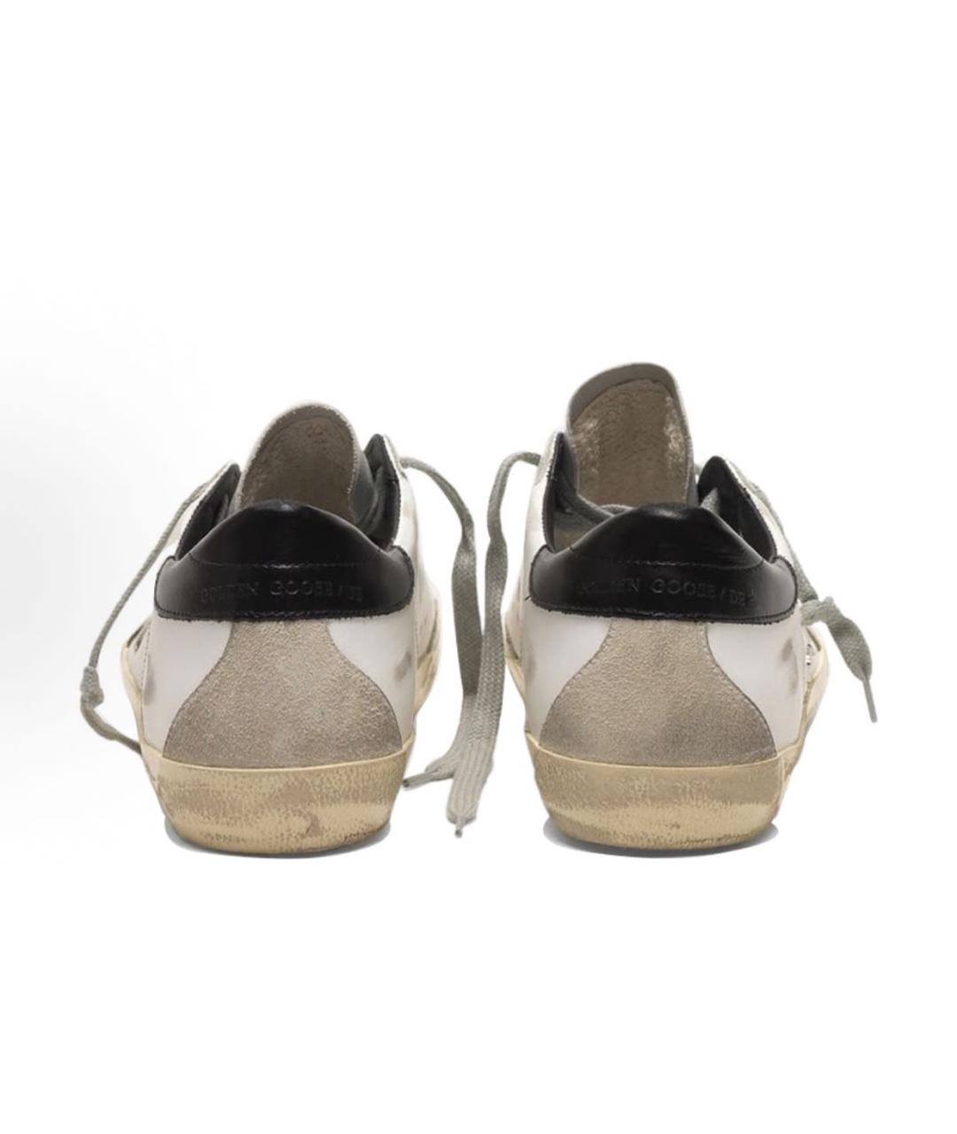 GOLDEN GOOSE DELUXE BRAND Бежевые кожаные кеды, фото 4