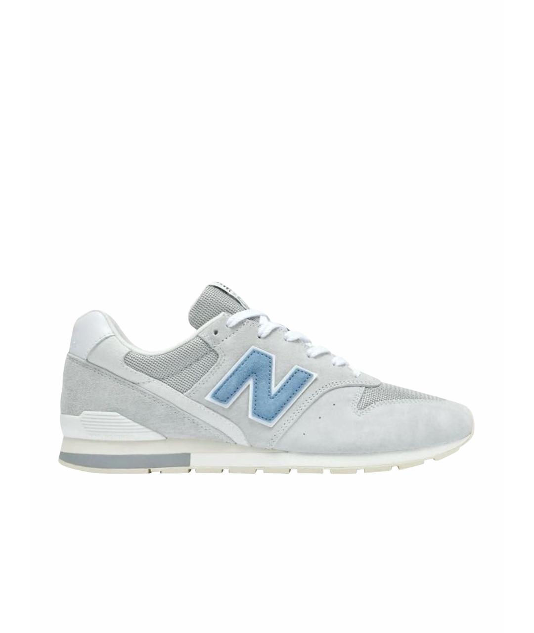 NEW BALANCE Серые замшевые кроссовки, фото 1