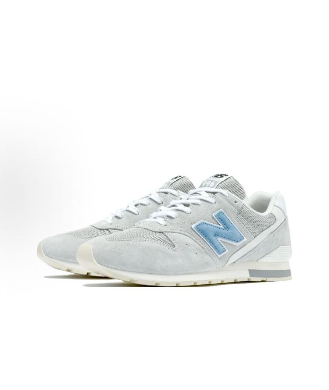 NEW BALANCE Серые замшевые кроссовки, фото 4
