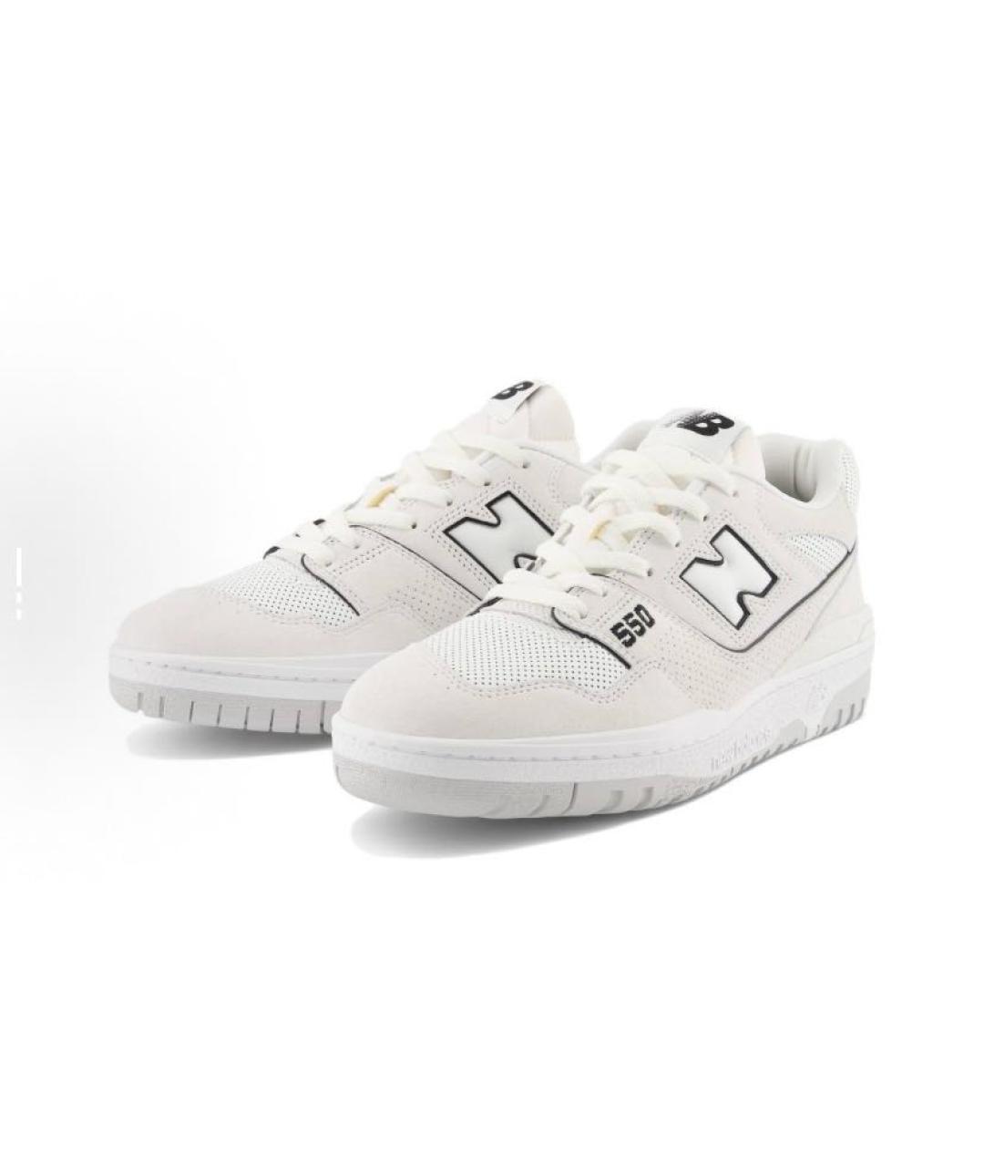 NEW BALANCE Белые кожаные кроссовки, фото 4