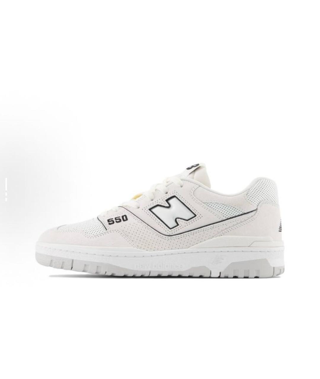 NEW BALANCE Белые кожаные кроссовки, фото 3