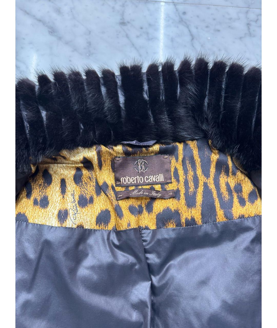 ROBERTO CAVALLI Черная куртка, фото 4