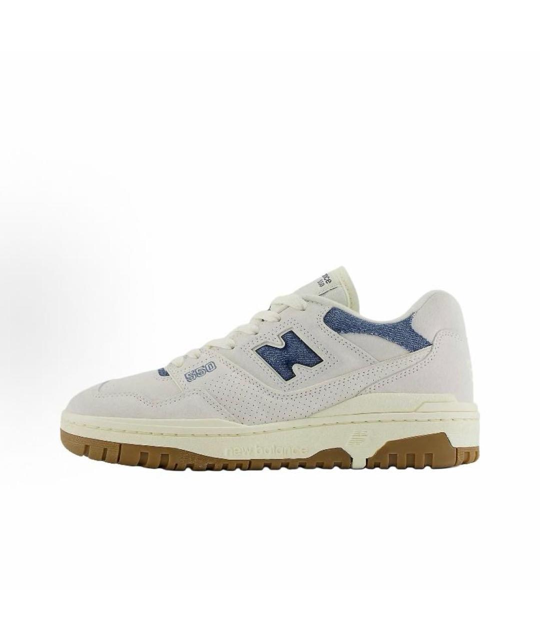 NEW BALANCE Бежевые кожаные кроссовки, фото 3
