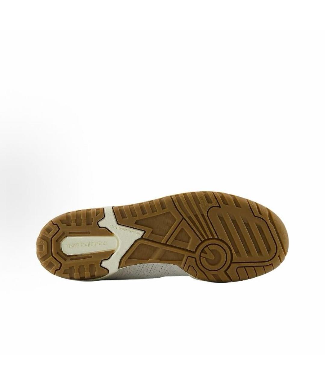 NEW BALANCE Бежевые кожаные кроссовки, фото 7